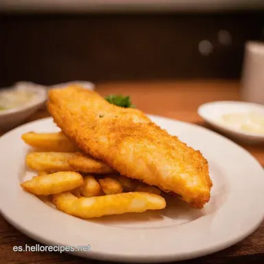 Fish and Chips a la Espa&ntilde;ola Crujiente y Delicioso Tarjeta de receta