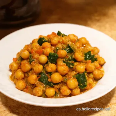 Garbanzos con Verduras Receta Fácil y Saludable Como la de la Abuela Tarjeta de receta