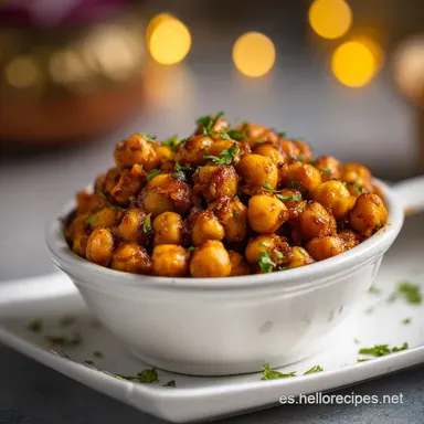 Garbanzos estilo Punjab para 4 porciones Tarjeta de receta