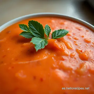 Gazpacho Receta Andaluza: ¡El Secreto de mi Abuela! Tarjeta de receta