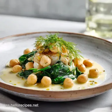 Guiso de garbanzos con espinacas y bacalao: El sabor de la abuela Tarjeta de receta