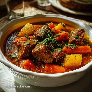 Receta de Guiso de la Abuela: Cocci&oacute;n Lenta Tarjeta de receta