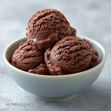 Helado de Chocolate para 6 Personas Tarjeta de receta
