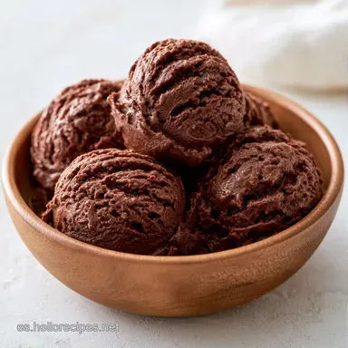 Helado de Chocolate Casero y Fácil Tarjeta de receta