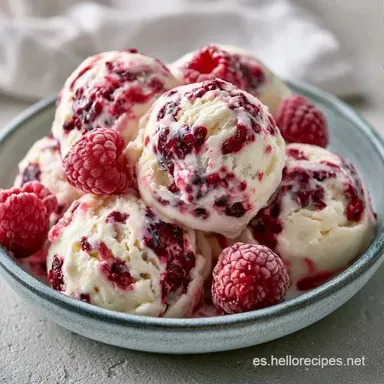 Helado de Yogur con Frutos Rojos Tarjeta de receta