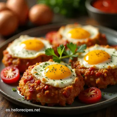 Huevos Rotos con Chistorra F&aacute;ciles Receta de Casa Tarjeta de receta