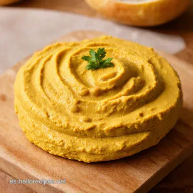 Hummus de Garbanzos Receta El M&aacute;s Cremoso y F&aacute;cil Tarjeta de receta