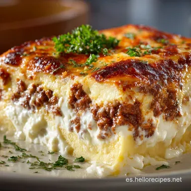 Lasagna Original Italiana: Ragu de 3 Horas y Béchamel Perfecta Tarjeta de receta