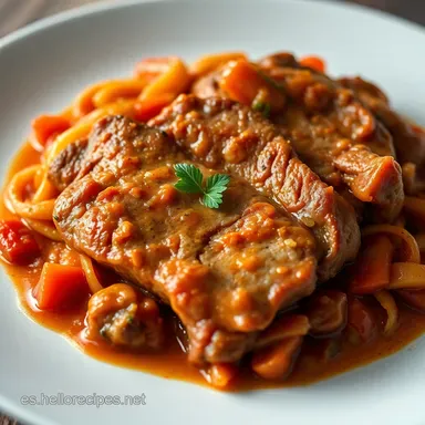 Lomo a la Riojana Fácil: ¡Un Secreto Español! Tarjeta de receta