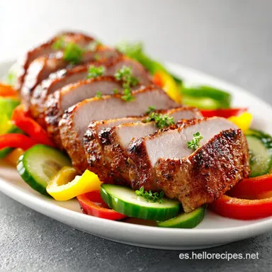 Lomo de Cerdo en Sart&eacute;n: Receta H&uacute;ngara para 4 Porciones Tarjeta de receta