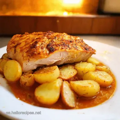 Lubina al Horno con Patatas Receta Gallega Para Chuparse los Dedos Tarjeta de receta