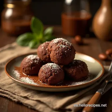 Magdalenas Dobles de Chocolate Jugosas y con Sombrero Tarjeta de receta