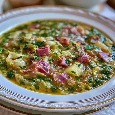 Menestra De Verduras Con Jam&oacute;n Tarjeta de receta