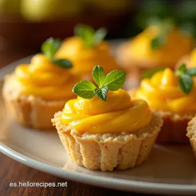 Mini Pay de Mango Casero Que Te Har&aacute; Cantar Tarjeta de receta