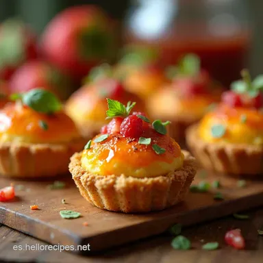 Mini Tartaletas de Inspiraci&oacute;n Tu Vision Board Planner Comestible Tarjeta de receta