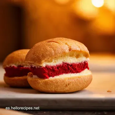 Mini Tortas Red Velvet El Postre Perfecto para Fiestas Tarjeta de receta