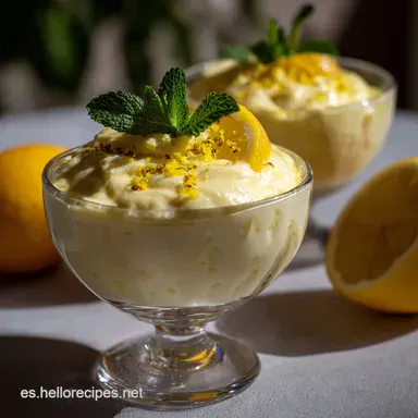Mousse De Limón Con 3 Ingredientes: Nube Cítrica Tarjeta de receta