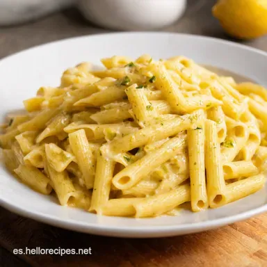 Pasta al Lim&oacute;n Cremosa La Receta Italiana M&aacute;s F&aacute;cil Tarjeta de receta