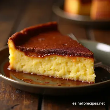 Receta de Pastel Imposible El Chocoflan Casero que Nunca Falla Tarjeta de receta