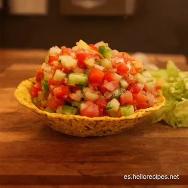 Mi Secreto para el Pico de Gallo Perfecto Receta Casera Tarjeta de receta