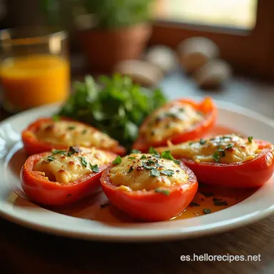 Desayunos de Campeones Pimientos Rellenos con Bacalao Tarjeta de receta