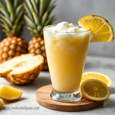 Pi&ntilde;a Colada Casera: &iexcl;Receta Cl&aacute;sica para un Verano Perfecto! Tarjeta de receta