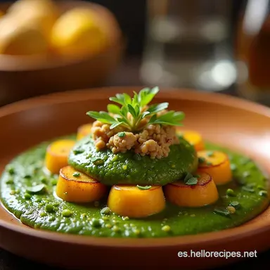 Pipi&aacute;n Verde Sunkissed Mole de Pepita con un Toque &Uacute;nico Tarjeta de receta