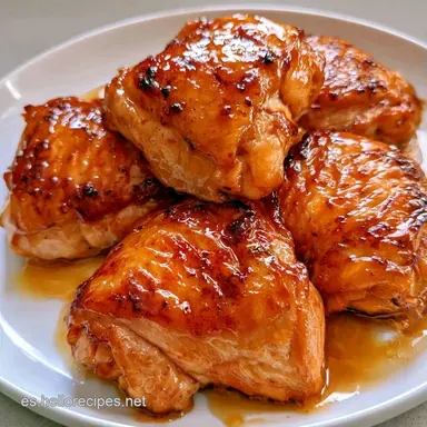 Pollo a la Miel Caramelizado Tarjeta de receta
