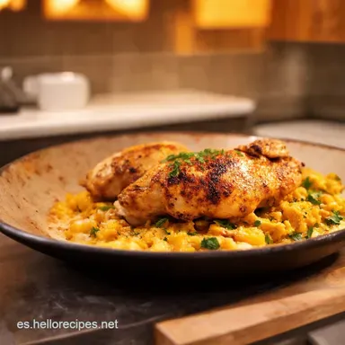 Comidas Saludables Pollo a la Plancha Estilo Mediterráneo Tarjeta de receta
