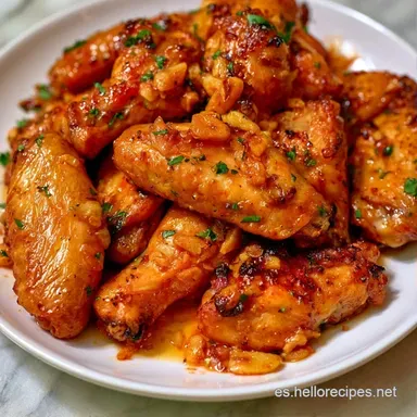 Pollo Al Ajillo Crujiente para 4 Personas Tarjeta de receta