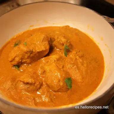 Pollo al Curry F&aacute;cil Receta Cremosa que Enamora Tarjeta de receta