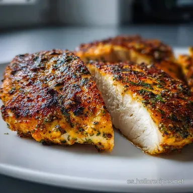 Pollo al Horno Jugoso para 4 Servings Tarjeta de receta