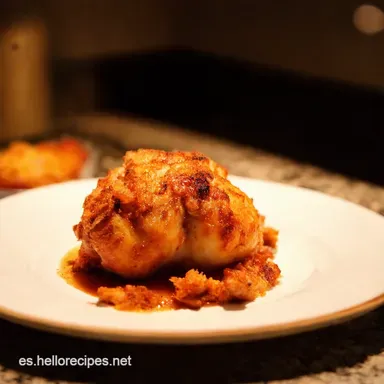 Mi Secreto Pollo al Horno Jugoso y Crujiente Tarjeta de receta