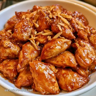 Pollo Con Almendras en 20 Minutos Tarjeta de receta