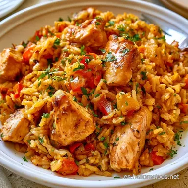 Pollo Con Arroz En Thermomix: 4 Personas Tarjeta de receta