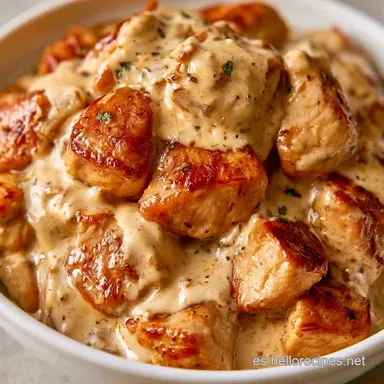 Pollo Con Nata En 30 Minutos Tarjeta de receta