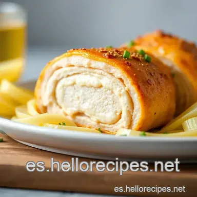 Pollo Cordon Bleu Crujiente: &iexcl;Un Cl&aacute;sico Espa&ntilde;ol F&aacute;cil! Tarjeta de receta