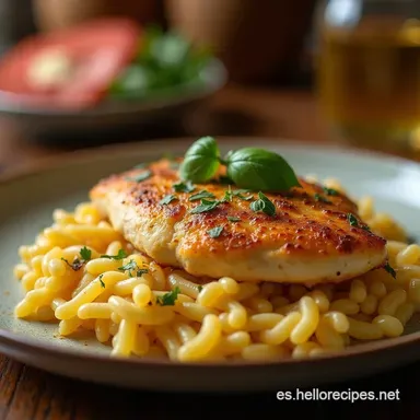 Pechuga de Pollo a la Crema Receta F&aacute;cil y Jugosa en 40 Minutos Tarjeta de receta