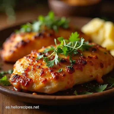 Pollo Salteado con Espinacas Cremosas Tocino y Champiñones Tarjeta de receta