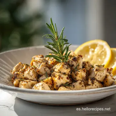 Receta de Cocina F&aacute;cil con Pollo en 30 Min Tarjeta de receta