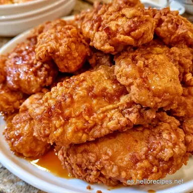 Pollo Frito Coreano Crujiente Tarjeta de receta