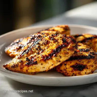 Comida Sana y F&aacute;cil con Pollo a la Plancha en 20 Minutos Tarjeta de receta