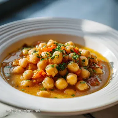 Potaje de Garbanzos Tradicional para 4 Tarjeta de receta