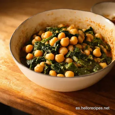 Potaje de Vigilia El Potaje de Garbanzos y Espinacas que te abraza Tarjeta de receta