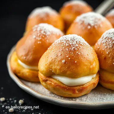 Profiteroles Caseros: ¡Un Postre Francés Fácil y Delicioso! Tarjeta de receta