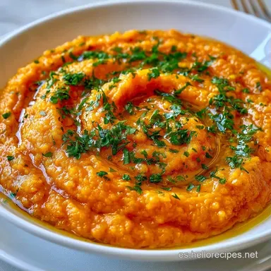 Pur&eacute; De Verduras Cremoso Tarjeta de receta