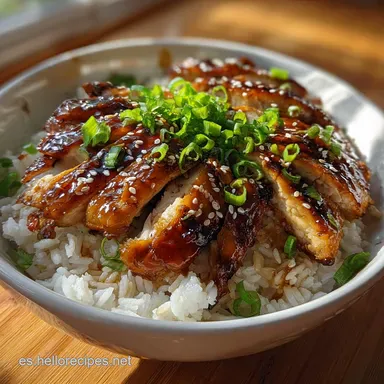 Recetas Japonesas: Pollo Glaseado en 20 Minutos Tarjeta de receta
