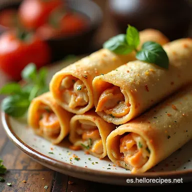 Rollitos de Pollo Recetas diabeticos f&aacute;ciles y ricas Tarjeta de receta