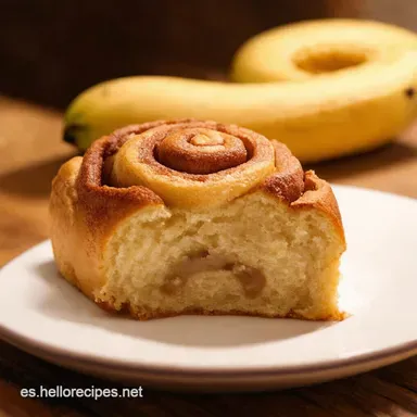 Cinnamon Rolls de Pl&aacute;tano Receta Casera Deliciosa Tarjeta de receta
