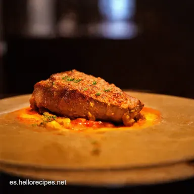 Solomillo a la Pimienta Como de Restaurante en Casa Tarjeta de receta